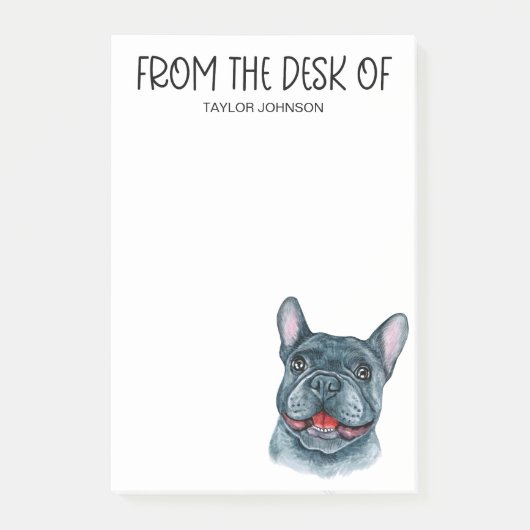 Post-it Notes pour amateur de Bouledogue Français (Devant)