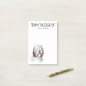 Post-it Notes pour amateur de chien de berger (Sur un bureau)