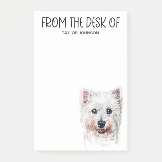 Post-it Notes pour amateur de Westie (Devant)