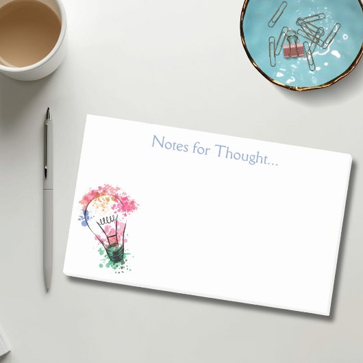 Post-it® Notes pour l'ampoule Aquarelle Pensée