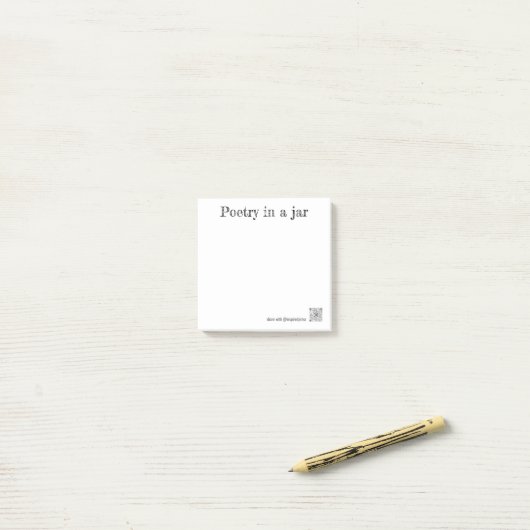 Post-it® notes pour Poésie dans un pot (Sur un bureau)