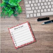 Post-it® Notes pour soi-même autocollantes lignées