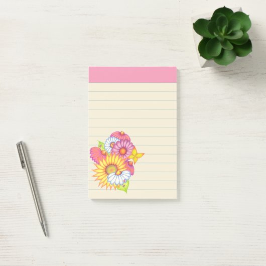 Post-it® Notes pour un Fleur sauvage d'été (Bureau)