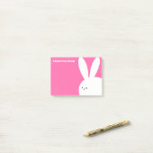 Post-it® Notes pour un lapin rose mignon pour une petite fi (Sur un bureau)