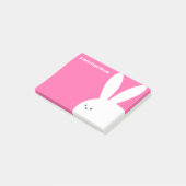 Post-it® Notes pour un lapin rose mignon pour une petite fi (Incliné)