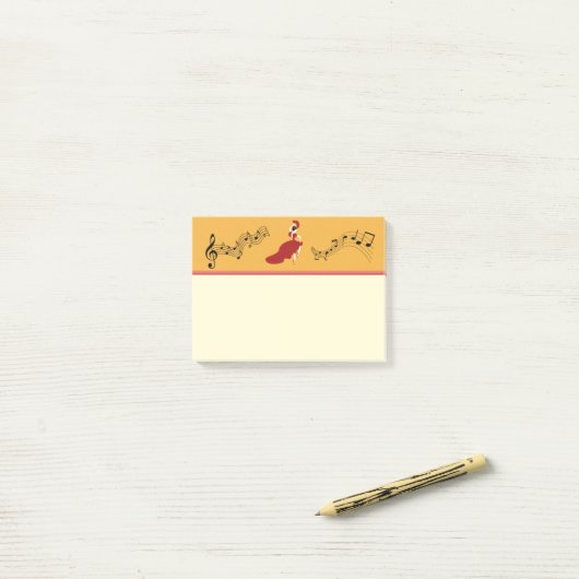 Post-it® Notes pour une danseuse flamenco (Sur un bureau)