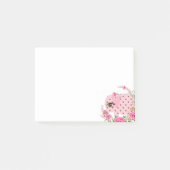 Post-it® Notes Publier Notes, Eléphant rose Floral (Devant)