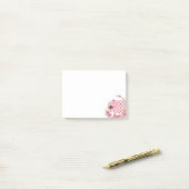 Post-it® Notes Publier Notes, Eléphant rose Floral (Sur un bureau)