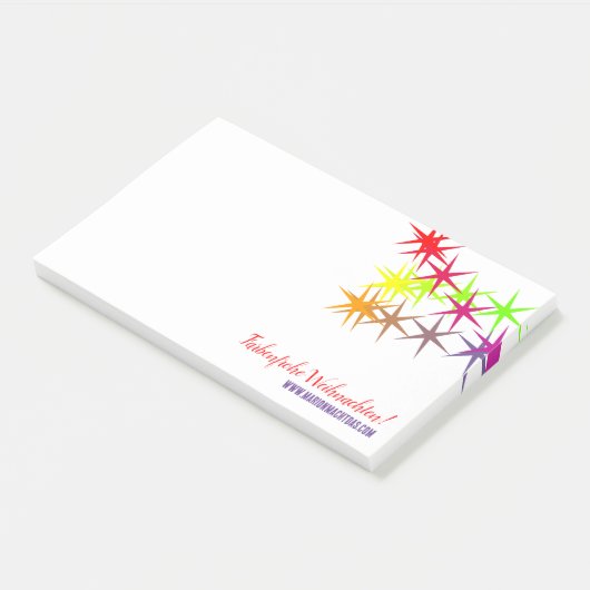 Post-it® Notes Rainbow de Noël (Incliné)