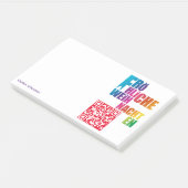 Post-it® Notes Rainbow de Noël (Incliné)