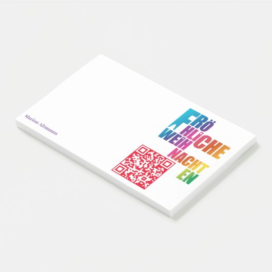 Post-it® Notes Rainbow de Noël (Incliné)