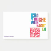 Post-it® Notes Rainbow de Noël (Devant)