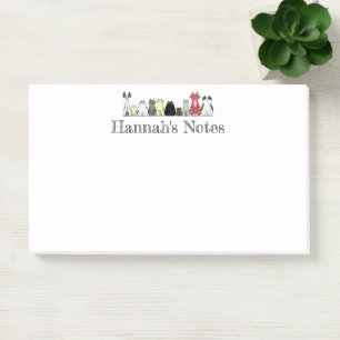 Post-it® Notes - Rangée de chats