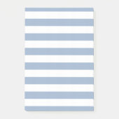 Post-it® Notes rayées bleu et blanc (Devant)