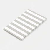 Post-it® Notes rayées grises et blanches (Incliné)