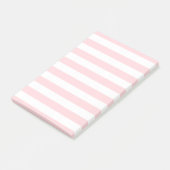 Post-it® Notes rayées rose et blanc (Incliné)