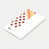 Post-it Notes Rayure Fraise (Incliné)