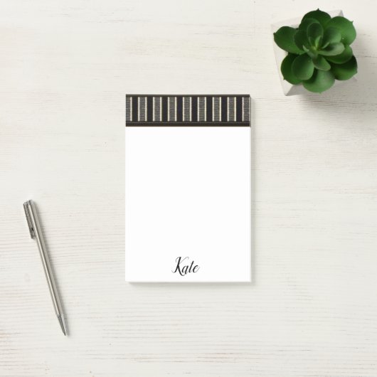 Post-it Notes Rayure Marron (Bureau)