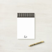 Post-it Notes Rayure Marron (Sur un bureau)