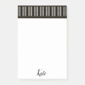 Post-it Notes Rayure Marron (Devant)