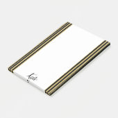 Post-it Notes Rayure Or et Noir (Incliné)