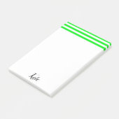 Post-it Notes Rayure Verte (Incliné)