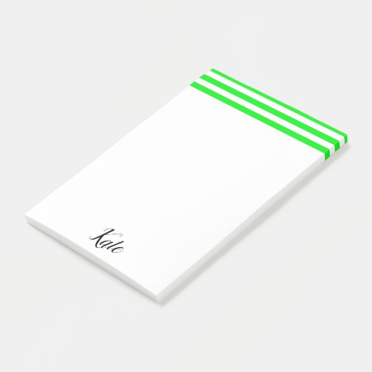 Post-it Notes Rayure Verte (Incliné)