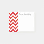 Post-it® Notes Red Chevron (Devant)