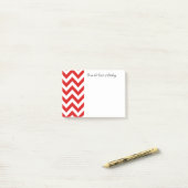 Post-it® Notes Red Chevron (Sur un bureau)