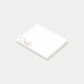 Post-it® Notes Red Love Infinity PostIt (Incliné)