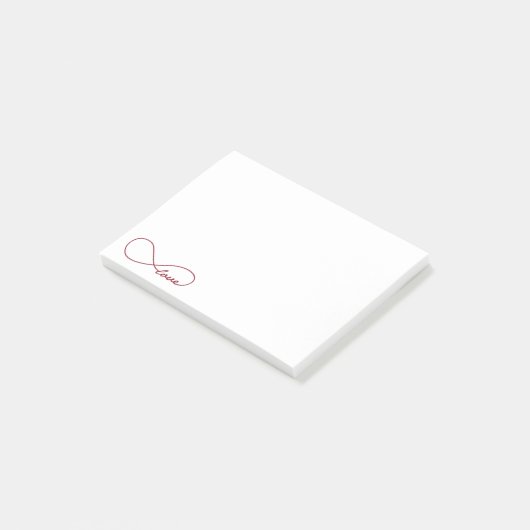 Post-it® Notes Red Love Infinity PostIt (Incliné)