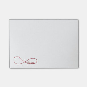 Post-it® Notes Red Love Infinity PostIt