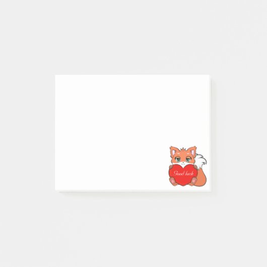 Post-it® Notes Renard Mignon (Devant)