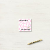 Post-it® Notes Retro Checker (Sur un bureau)