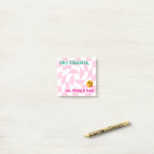 Post-it® Notes Retro Checker (Sur un bureau)