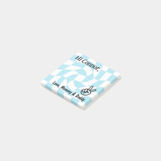 Post-it® Notes Retro Checker (Incliné)