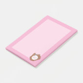Post-It Notes Rose Fille Softball et Gant (Incliné)