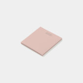Post-It Notes rose poudré personnalisés (Incliné)
