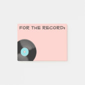 Post-It Notes Rose Pour Le Disque (Devant)