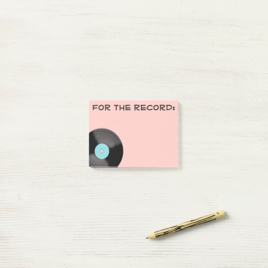 Post-It Notes Rose Pour Le Disque (Sur un bureau)