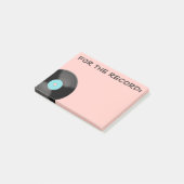Post-It Notes Rose Pour Le Disque (Incliné)