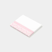 Post-it® Notes roses de Courrier-it® de monogramme de (Incliné)