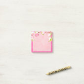 Post-It Notes Roses Roses et Blancs (Sur un bureau)