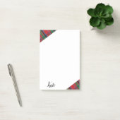 Post-it Notes Rouge Bleu Vert Carreaux (Bureau)