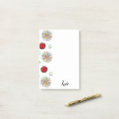 Post-it Notes Rouge Réglisse (Sur un bureau)