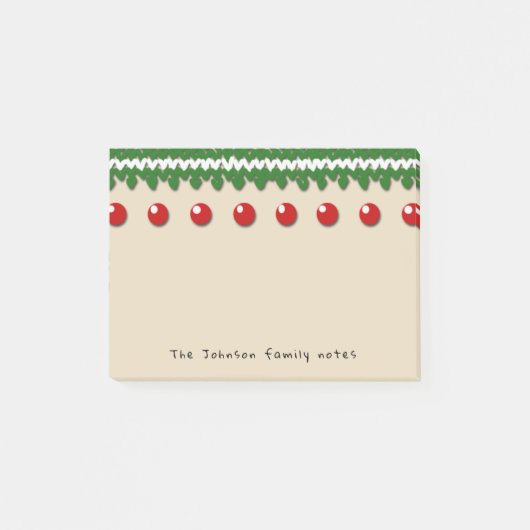 Post-it® Notes saisonnières de famille avec le texte et la (Devant)