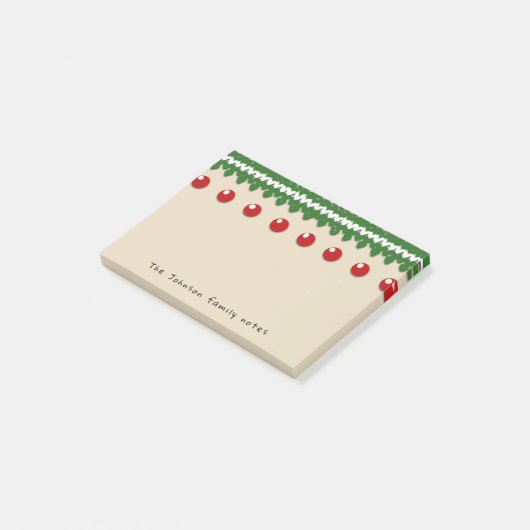 Post-it® Notes saisonnières de famille avec le texte et la (Incliné)