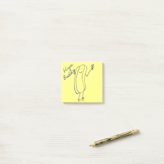 Post-It Notes Salut Copain (Sur un bureau)