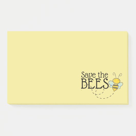 Post-It Notes Sauvez les Abeilles (Devant)