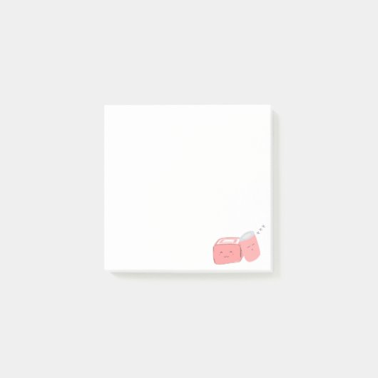 Post-It Notes | Schattigee marshmallow (Voorkant)